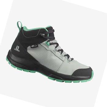 Salomon OUTWARD CLIMASALOMON™ WATERPROOF Túracipő Gyerek Menta | HU 3585CTV